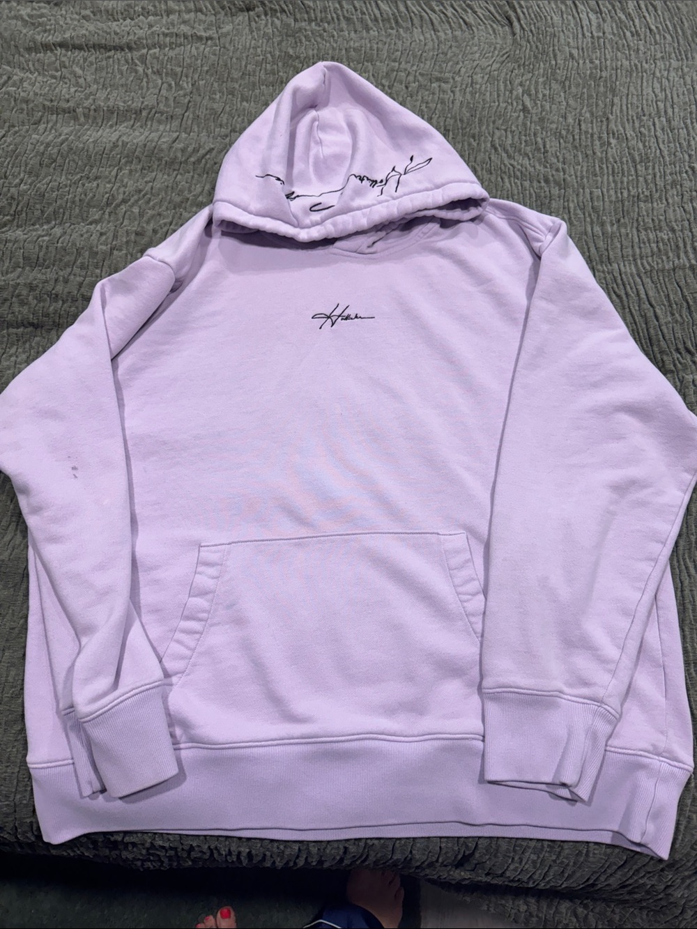 Hollister Lavender Hooded Pullover Sweatshirt